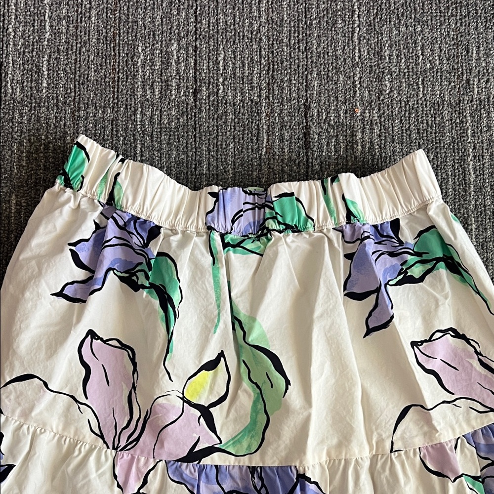 🌸 A New Day Floral One-Shoulder Crop Top & Tiered Skirt Set w/ Pockets | Size M - Picture 13 of 13